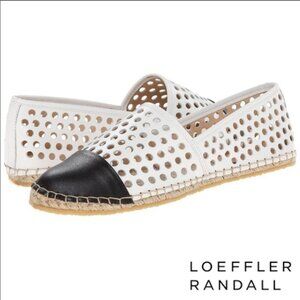 NEVER WORN! Loeffler Randall | Mara Perforated Espadrilles White, Size 9.5